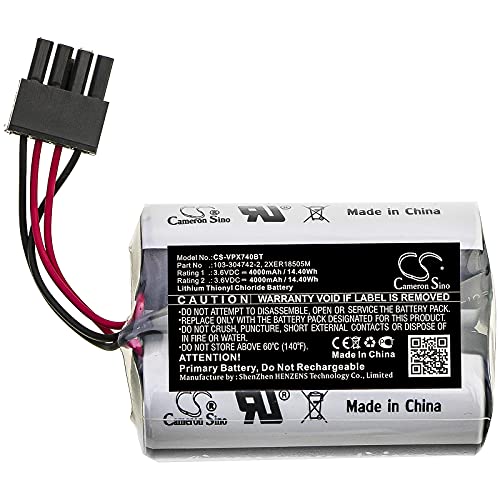 Batería 3.6V 4000mAh Repuesto para Visonic MCS-740 miniatura 6