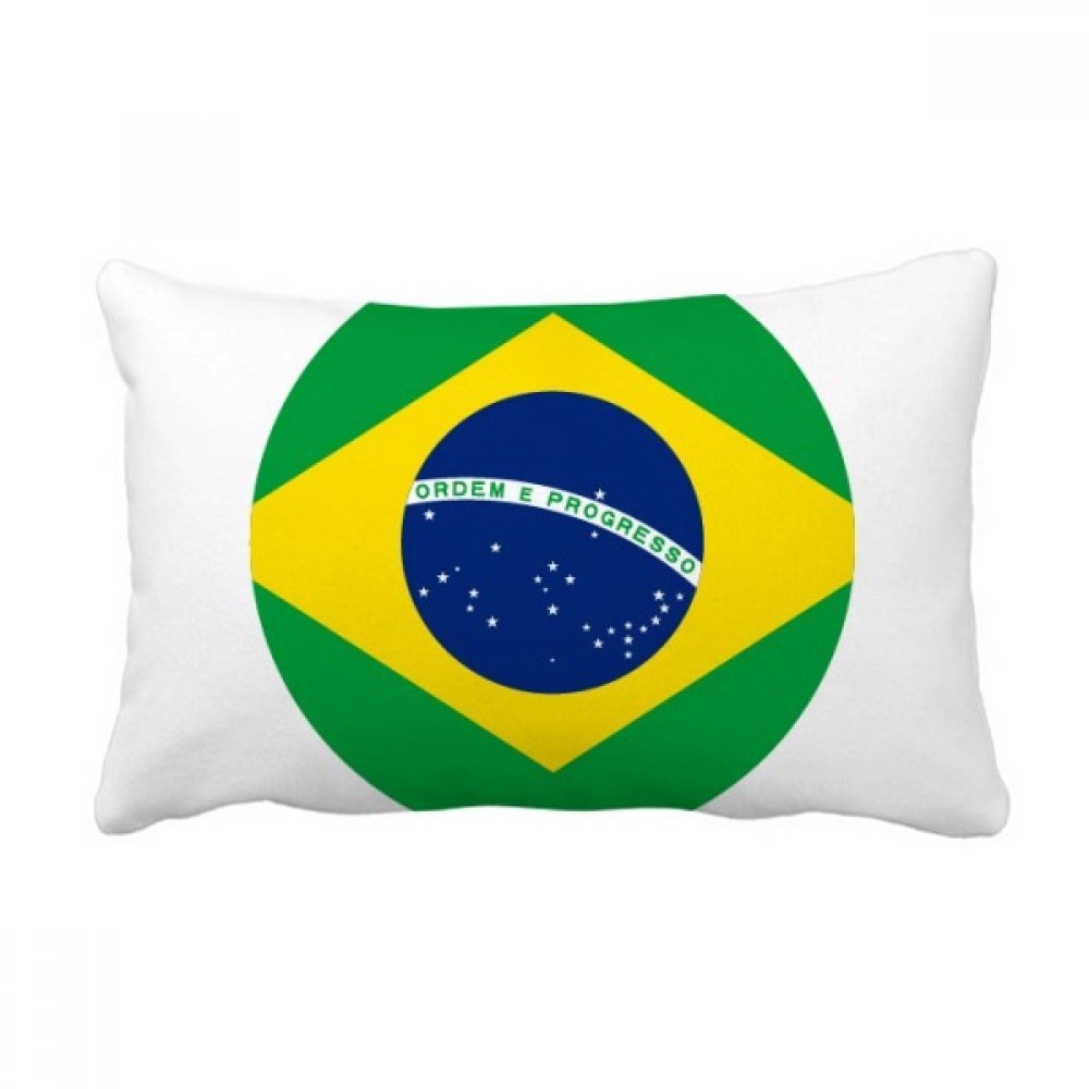 Coussin Brésil idée cadeau originale motif drapeau pour passionnés de voyage