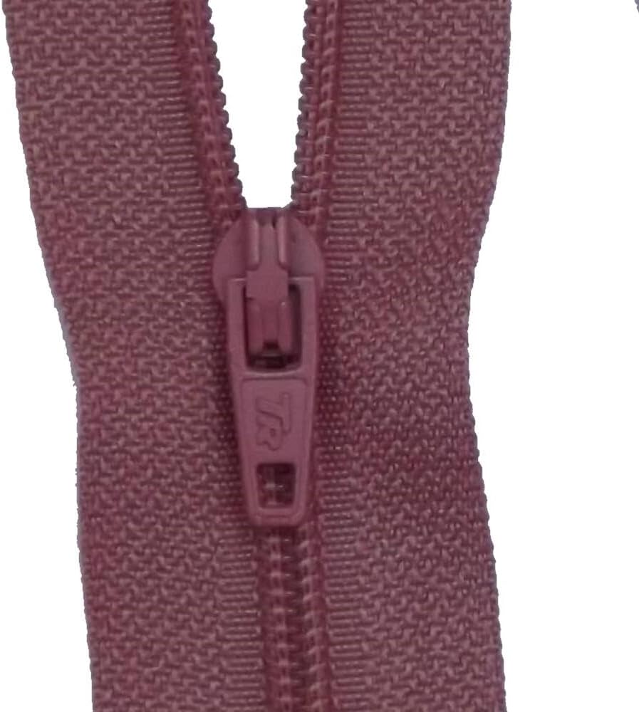 55 Colour 15cm 6 Inch No3 Closed End Autolock Nylon Zip Pocket Buy 1 2 Zips 456, 8856 Dusky Vintage Pink, 1