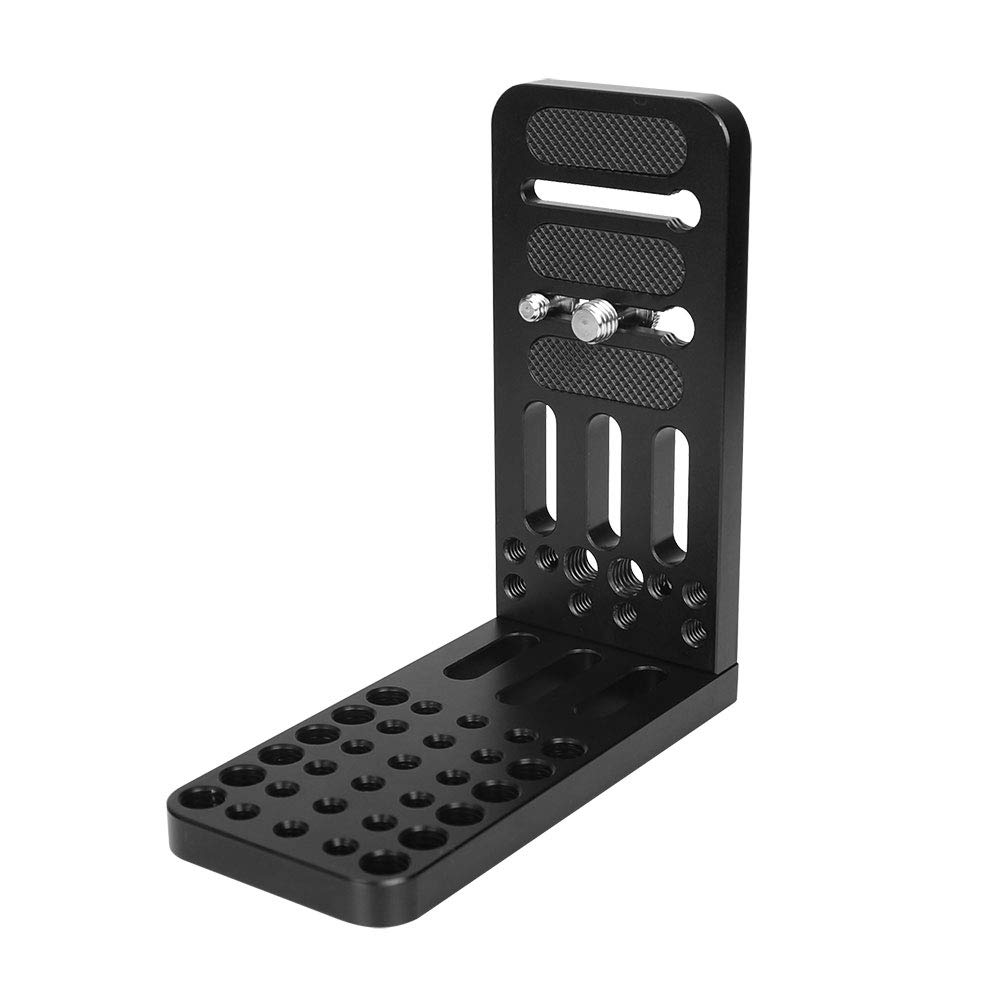 CAMVATE Platos de queso con puntos de montaje de 1/4" y 3/8" y pernos de tornillo para cámara DSLR trípode y estabilizador de cardanes