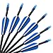 CQ TOP Archery Targeting Arrows 28inch Practice Arrows for Recurve Bow Fiberglass Training Arrows for Kids Youth and Teens (Pack of 12)