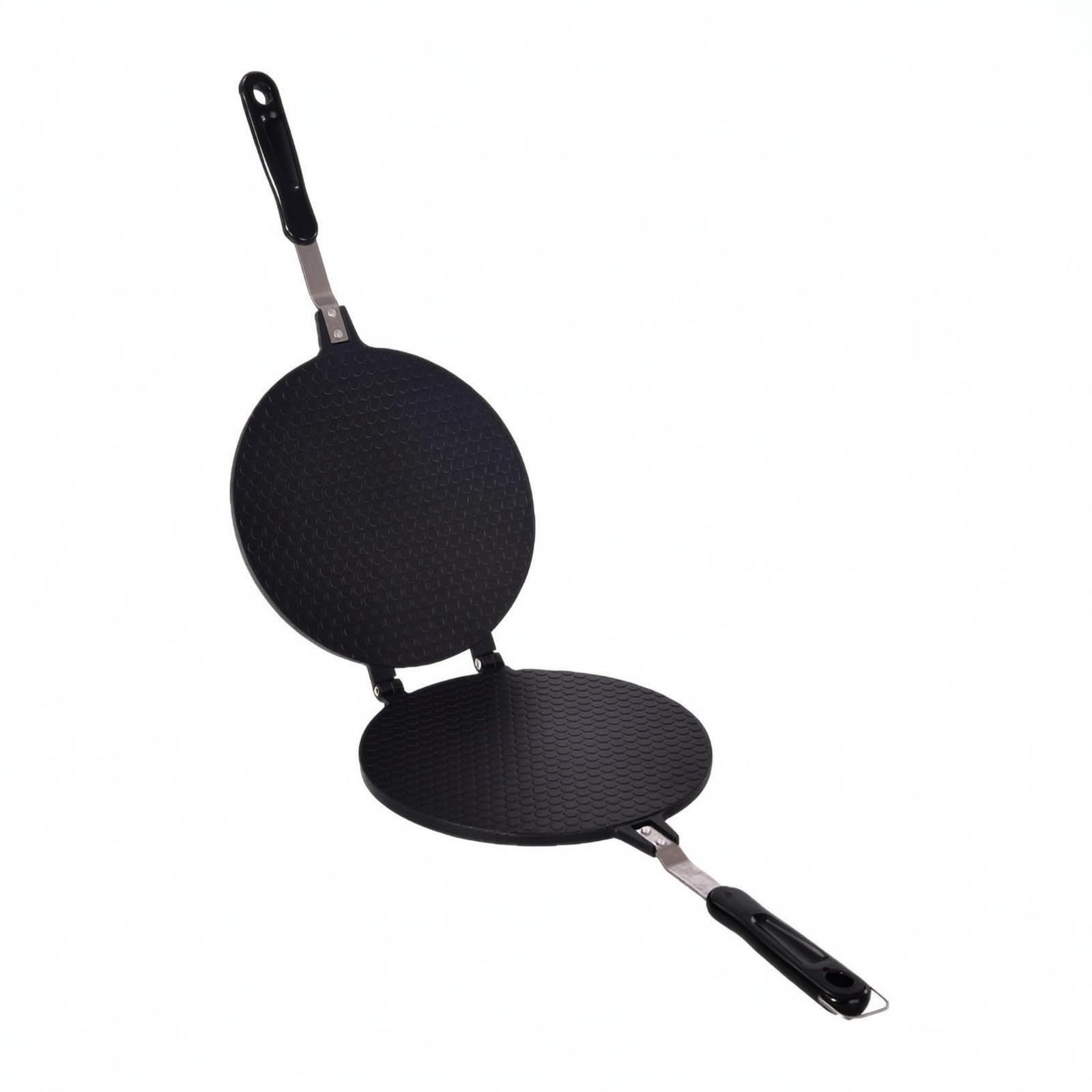 Utensilio Culinario con Mango Largo Aro Cocción Negro, Negro, Molde Plano Para Rollo De Huevo De 18CM