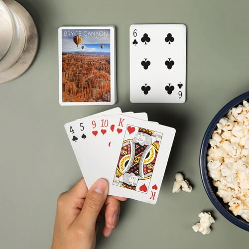 Baraja de 52 cartas estilo póker con globos aerostáticos miniatura 2