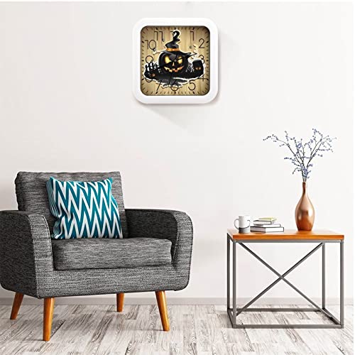 Pendule murale silencieuse moderne citrouille 26x26cm maison et bureau