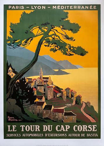 Affiche Le Tour Du Cap Corse poster salon deco evasion marine