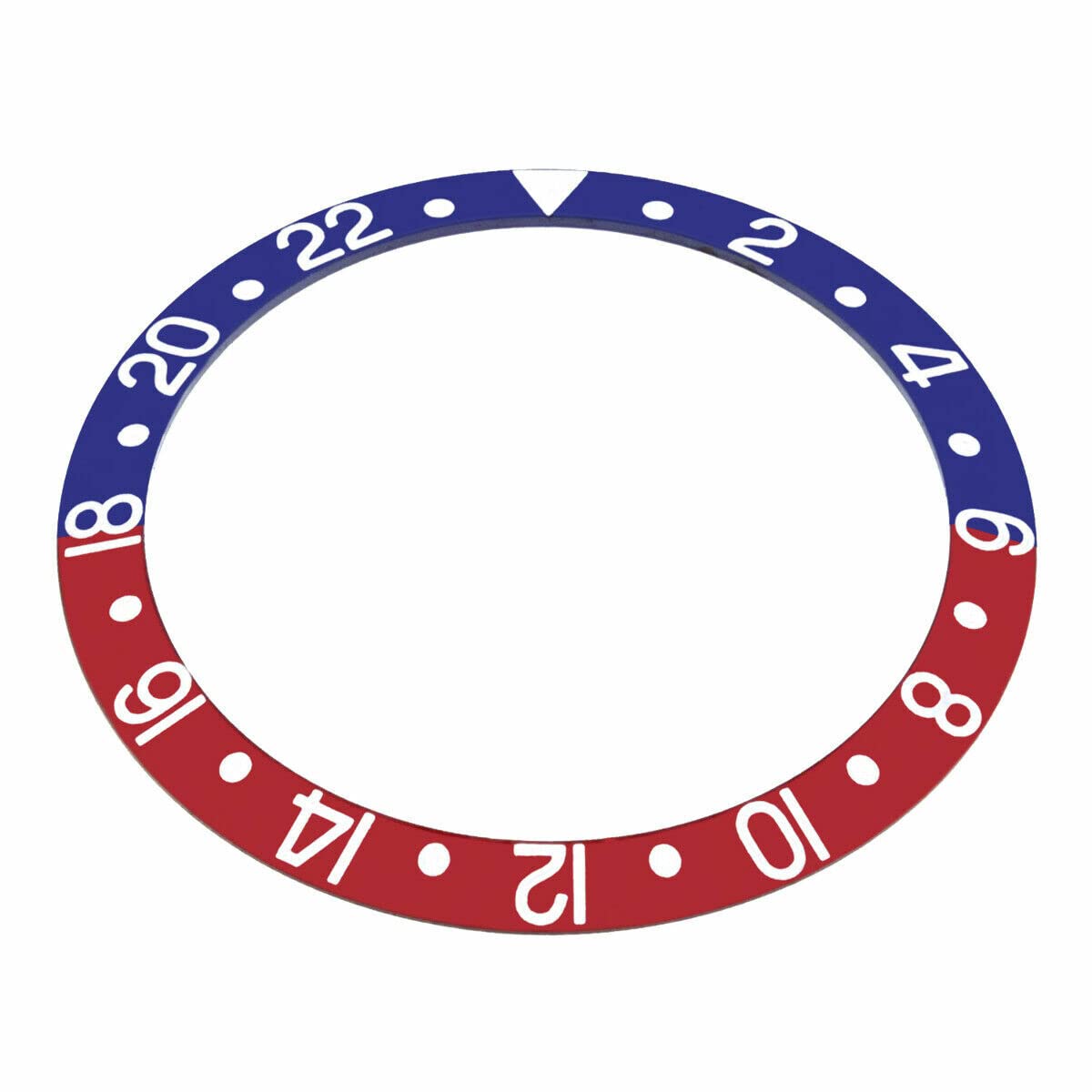 Ewatchparts Bezel Insert Compatible With Sapphire Model Rolex GMT Master II 16700, 16710, 16760 Blue/Red