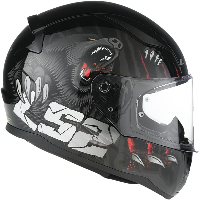 LS2 FF353 Rapid II integraalhelm Xdron wit neon oranje