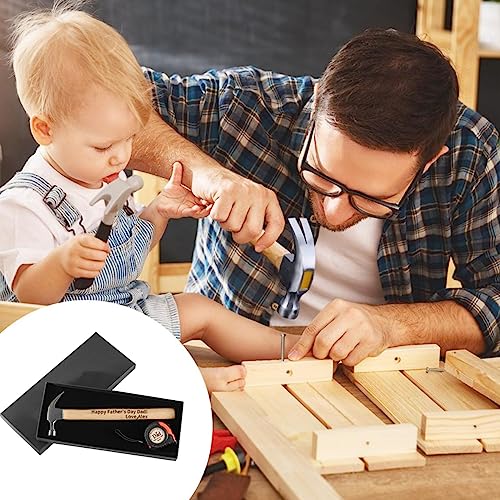 Cinta métrica personalizada y martillo para papá miniatura 3