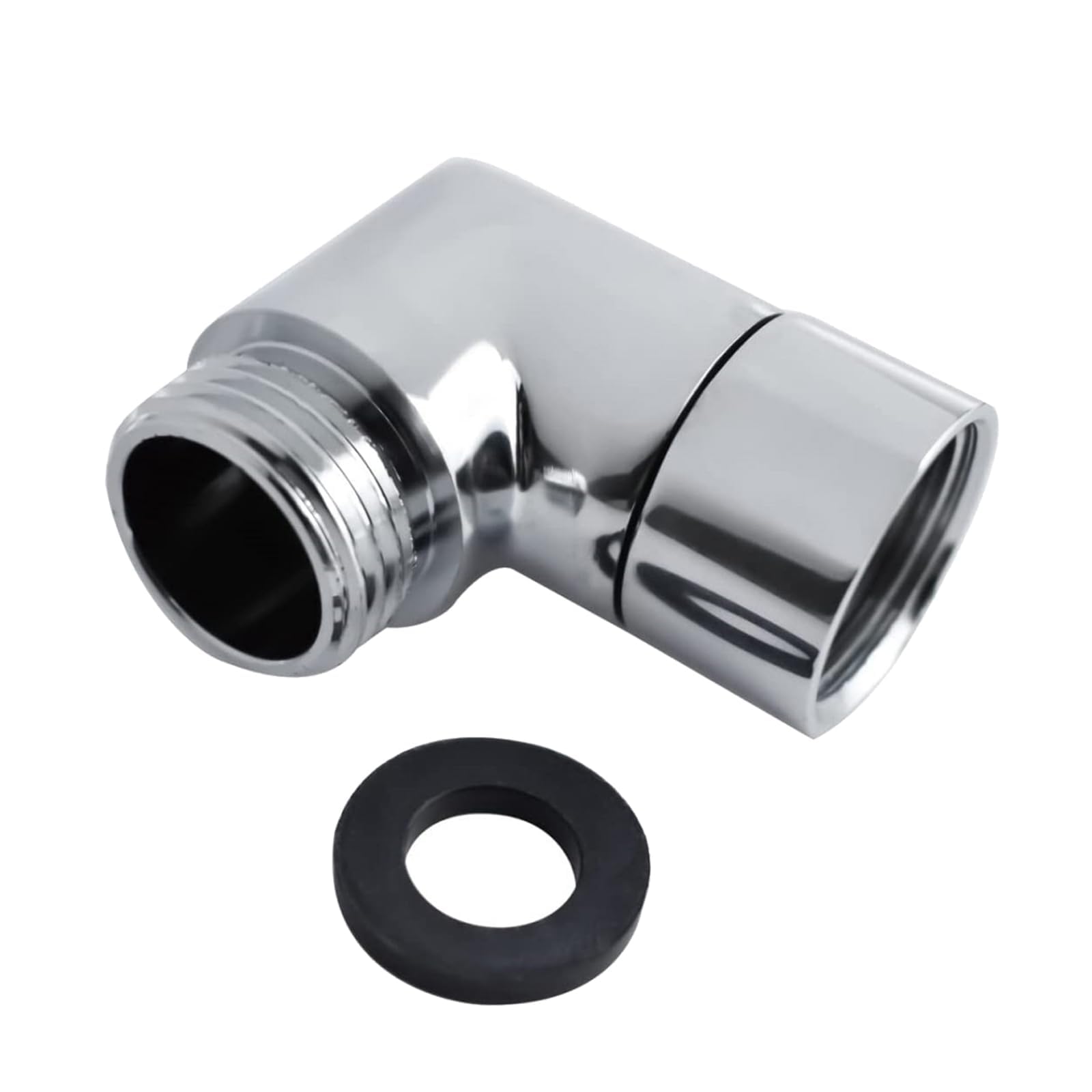 Adapter węża prysznicowego 1/2 cala, kąt 90 stopni, przyłącze kątowe do głowicy prysznicowej, słuchawki prysznicowej, przedłużenie głowicy prysznicowej
