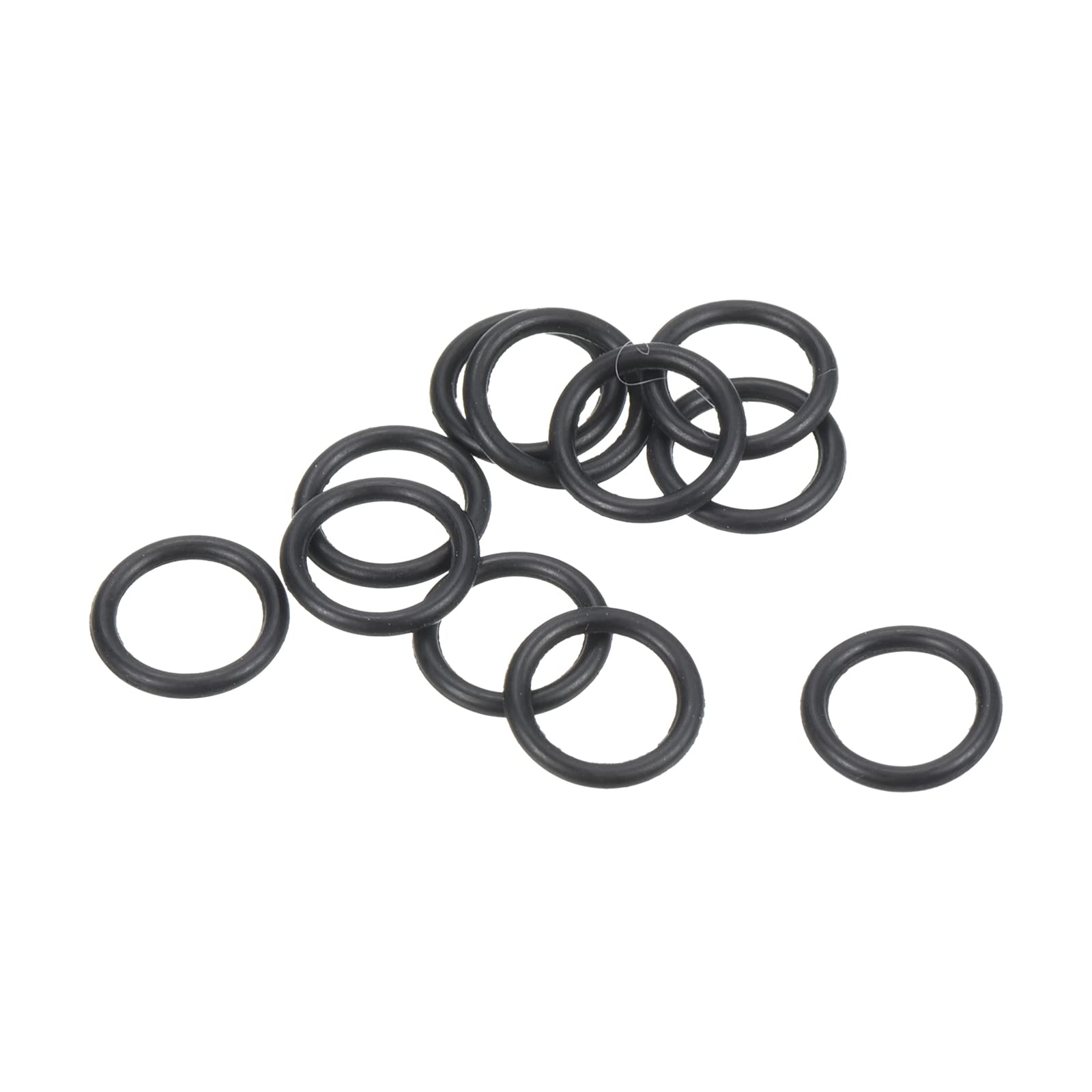 PATIKIL Nitrile Rubber O-Rings 7.5mm OD 5.5mm ID 1mm Width, 100 Pcs Metric Sealing Gasket for Faucet Plumbing Automotive Repair, Black