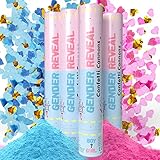 🔵【Juego de confeti】El set de cañon confeti biodegradable contiene 2 cañones de polvo de confeti azul + 2 rosas para conseguir un bonito efecto brillante que atrae la atención y se suma al ambiente alegre.