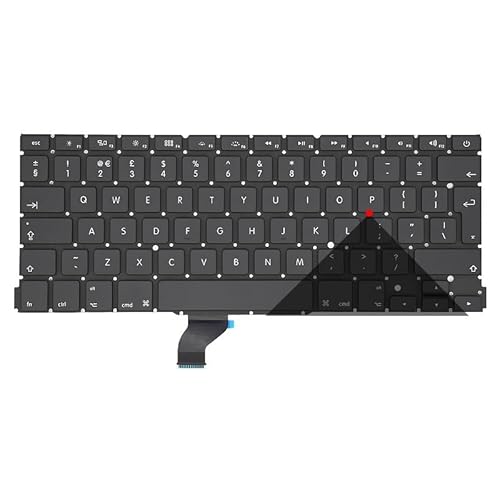 US/UK/RU/GR/FR/SP/BR/IT/PT/PO/TR/TI ノートパソコンキーボード Apple MacBook Pro Retina 13インチ A1502 ME864 ME865 ME866 用(UK)