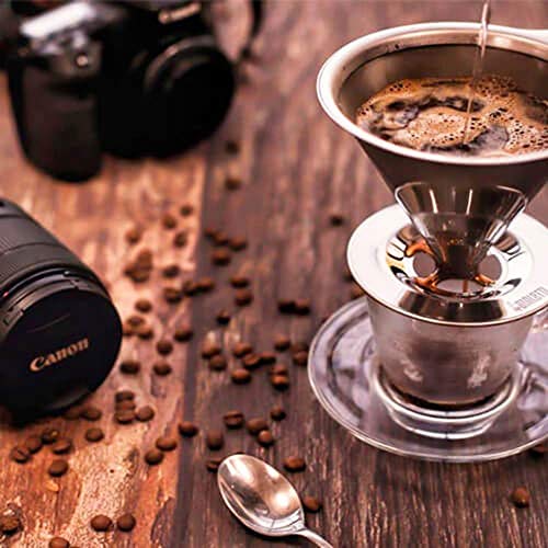 Coador de Café Pour Over, Aço Inox, Bialetti