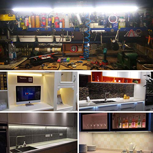 Image of KALINA T8 V-Shape Integrated Single Fixture, 1FT Led Tube Light, 1080lm, 6000k White, 9W, Utility Shop & Under Cabinet Light, Corded Electric with Built-in ON /Off Switch