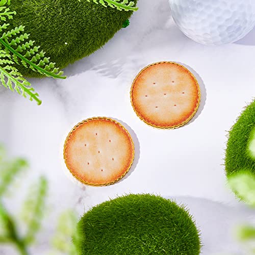 Deekin 2 Pcs Golf Ball Marker Funny Cookie Shape Enamel Magnetic Golf Marker Golf Accessories Gift For Men Women, 1.25 Inch #TOP6