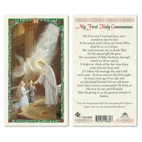 My First Holy Communion Laminated Prayer Cards - Pack of 25 - HC9-383E Cover