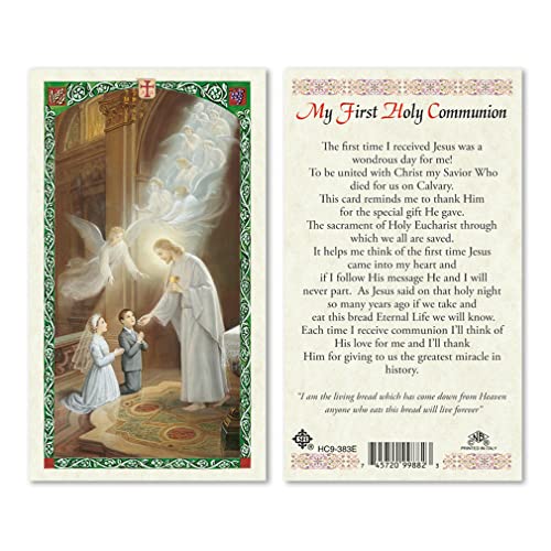 My First Holy Communion Laminated Prayer Cards - Pack of