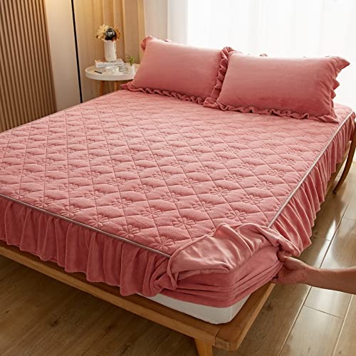 Lujoso cubrecama de terciopelo de cristal tamaño Queen King reversible de doble cara de algodón puro, acolchado, súper suave, cómodo, súper suave, esponjoso, 48 x 74 cm, 2 unidades