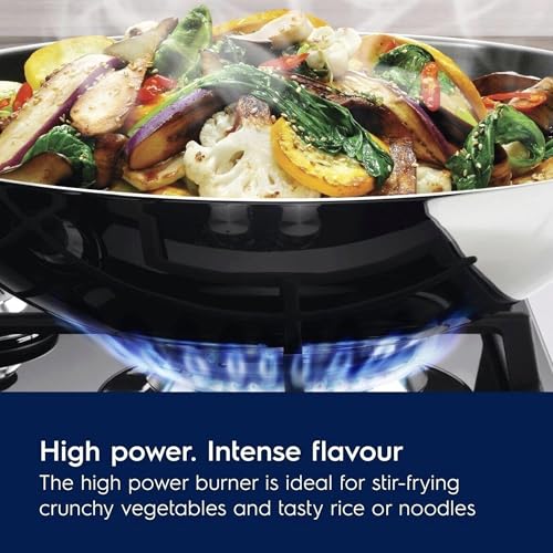 Electrolux KGE6633NOK Placa de gas de 60 cm y 3 zonas, Zona Wok, Mandos Frontales, Calor Instantaneo, Autoencendido electrónico, Termopar de Seguridad, inclue Inyectores para intercambio, Negro - imagen 3