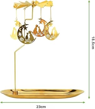 Amazon.co.jp: DecentGadget キャンドルホルダー 回転