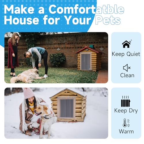 Canine Home Door Flaps 8 FT x 12 in, 0.12 in Thickness Clear PVC Plastic Canine Door Flap Pet Door Substitute Flaps, Canine Door Strips for Doggy Door,Kennel Door,Pet Home Canine Home Door Flaps 8 FT x 12 in, 0.12 in Thickness Clear PVC Plastic Canine Door Flap Pet Door Substitute Flaps, Canine Door Strips for Doggy Door,Kennel Door,Pet Home