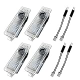 Aukur LED Logo Car Door Lights Projector 3D Ghost Shadow Courtesy Welcome Lights for BMW 1/3/4/5/6/7/M/X/Z/GT Series Accessories(4 Pack)