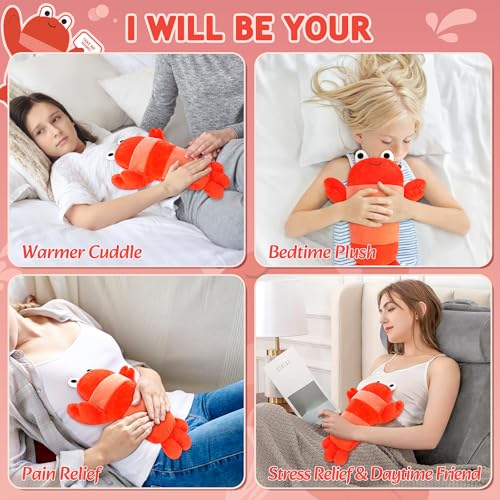 Auspicious beginning Almofada de Aquecimento de Pelúcia de Lagosta para Micro-Ondas, Almofadas de Aq