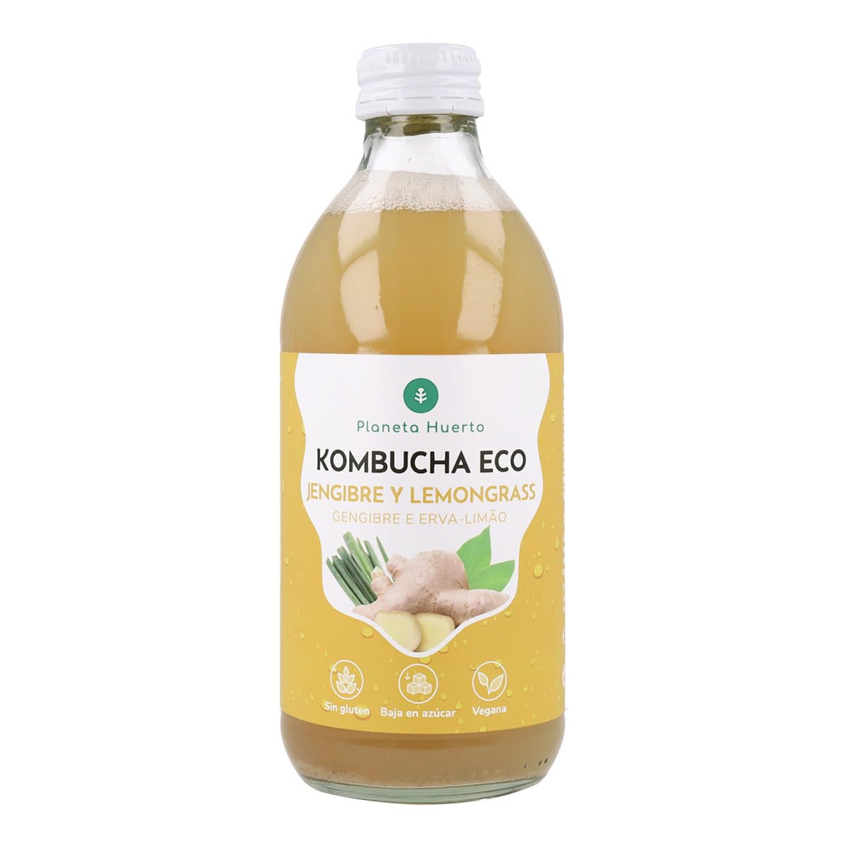 Pack 6x Kombucha ECO Jengibre y Lemongrass 330 ml