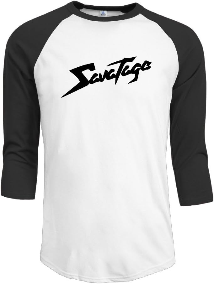 Men's Savatage Logo 3/4 Sleeve Raglan Baseball T Shirt