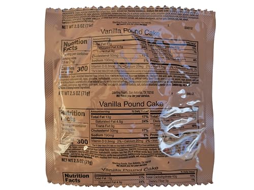 6 Pack MRE Desserts (Vanilla Pound Cake)