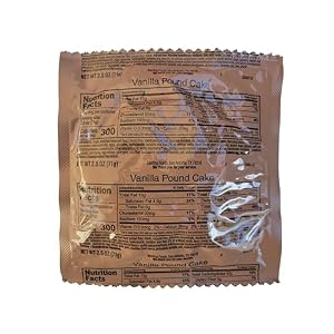 6 Pack MRE Desserts (Vanilla Pound Cake)