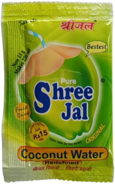 Shreejal Coconut Water Mix Value Pack of 40 Bags (11g each)