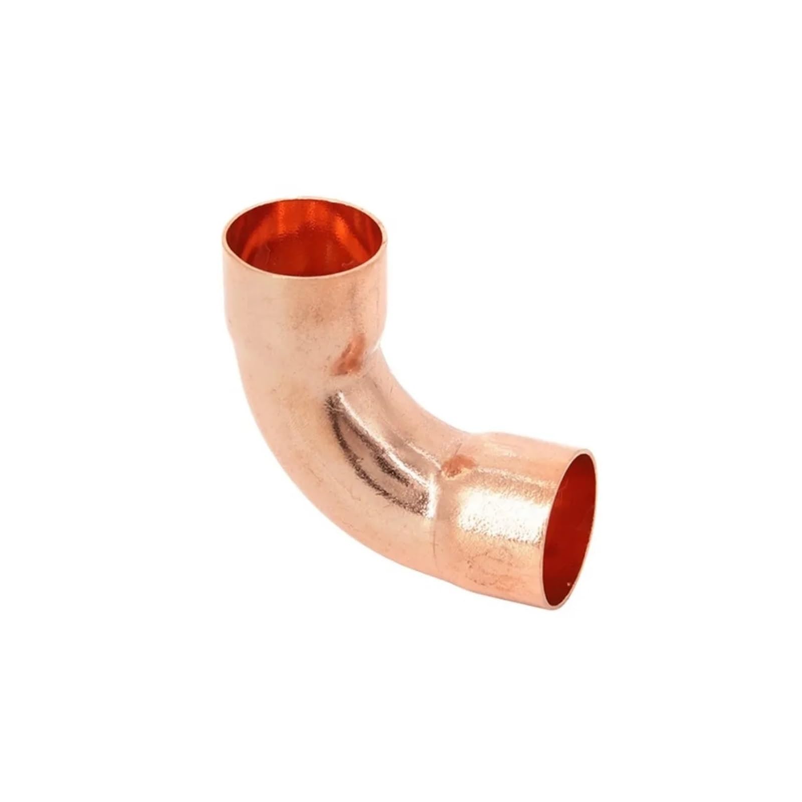 1pc Double Socket 67mmx2.0mm ID Weld Socket End Feed Solder Long Radius Elbow 90 Pipe Fitting Brass Hose