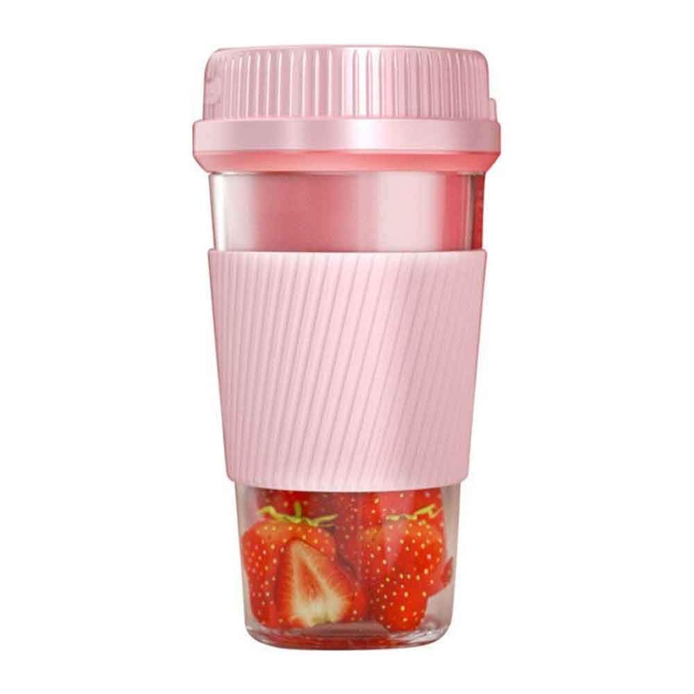 Wielofunkcyjna przenośna elektryczna sokowirówka USB Smoothie Blender Mixer Robot kuchenny Elektryczna sokowirówka (różowa)