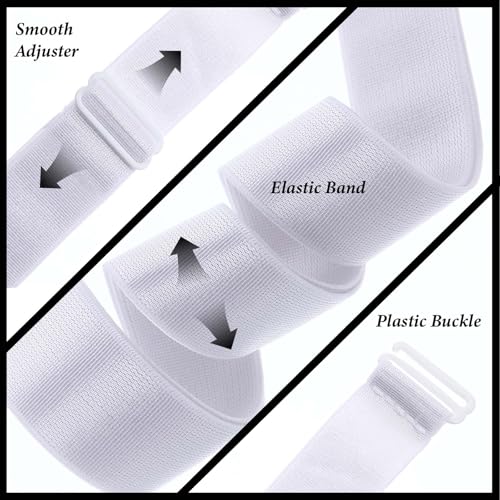 2PCS Elastic Crop Tuck Band, Adjustable Shirt Tuck Band for Women, Tucky Belt Can be Tucked Into Sweaters, Shirts, Change the Style of Tops3