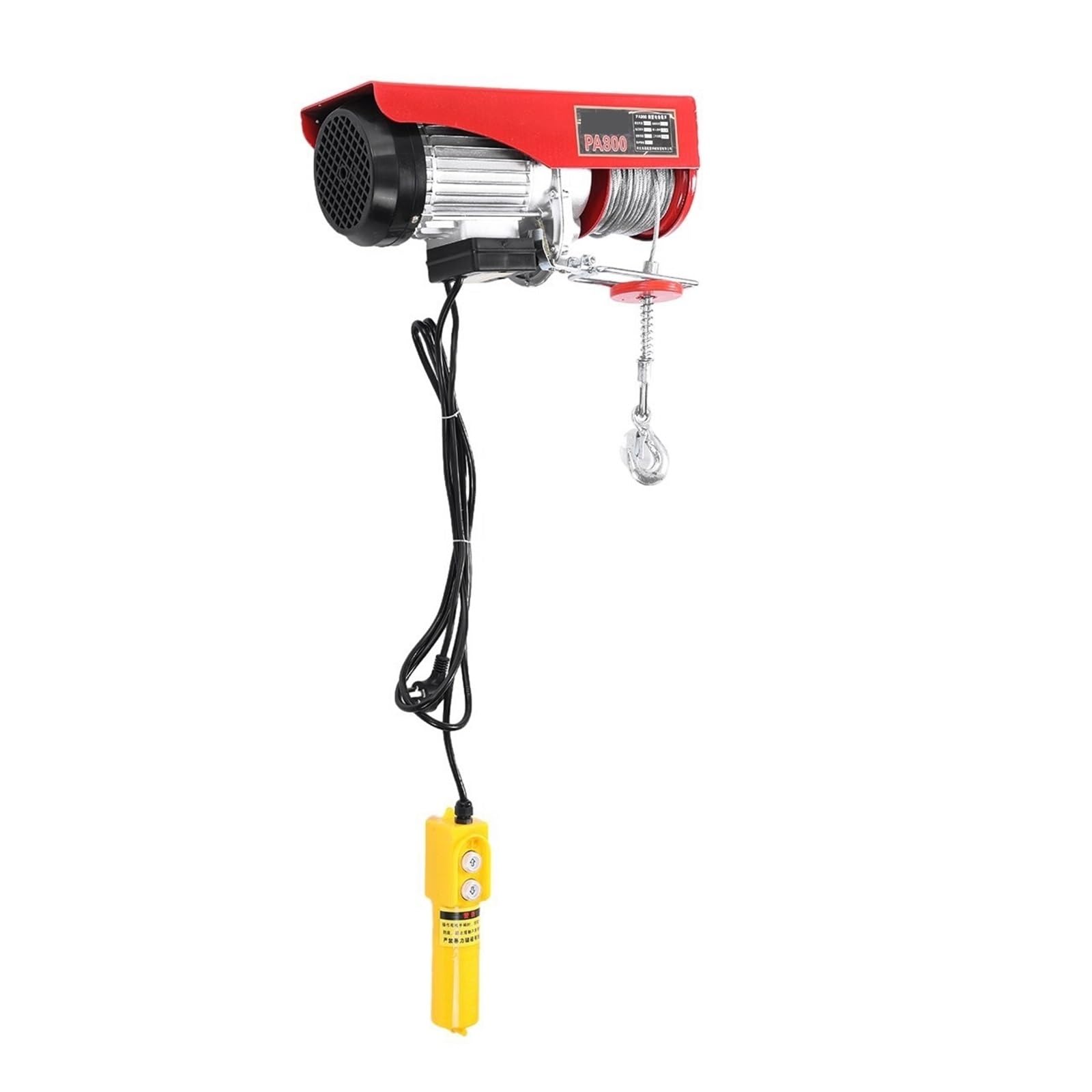 Paranco Elettrico PA800 20M Gru Di Sollevamento Argano 400kg 800kg Capacità 20m Altezza Cablata 1.3KW Motore 220V Potenza Paranco Elettrico Telecomandato Argani