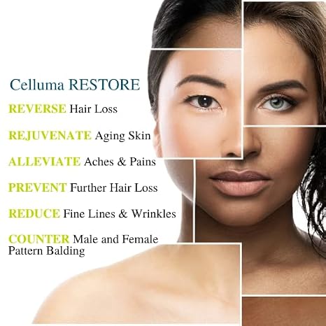 Celluma Restore | The Ultimate Red Light Therapy Device with FDA-Cleared Hair Regrowth, Anti-Aging, and Pain Relief Settings