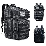 Delgeo Mochila Táctica Militar, 45L Gran Capacidad Mochila Crossfit, Plegable Impermeable Mochila Supervivencia, Montañismo, Senderismo, Trekking, Acampada, Aventura o Viajes…