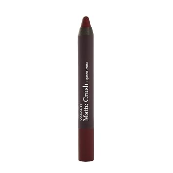 VASANTI Matte Crush Lipstick Pencil Va Va Voom! | Long-Lasting, Water-Resistant Lip Liner Pencil that Wont Smudge | Highly Pigmented, Soft Matte Lip Pencil
