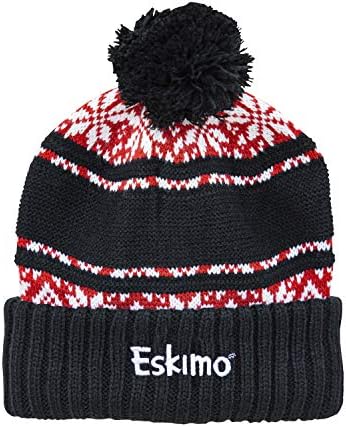Eskimo Nordic Knit Hat, Black, One Size