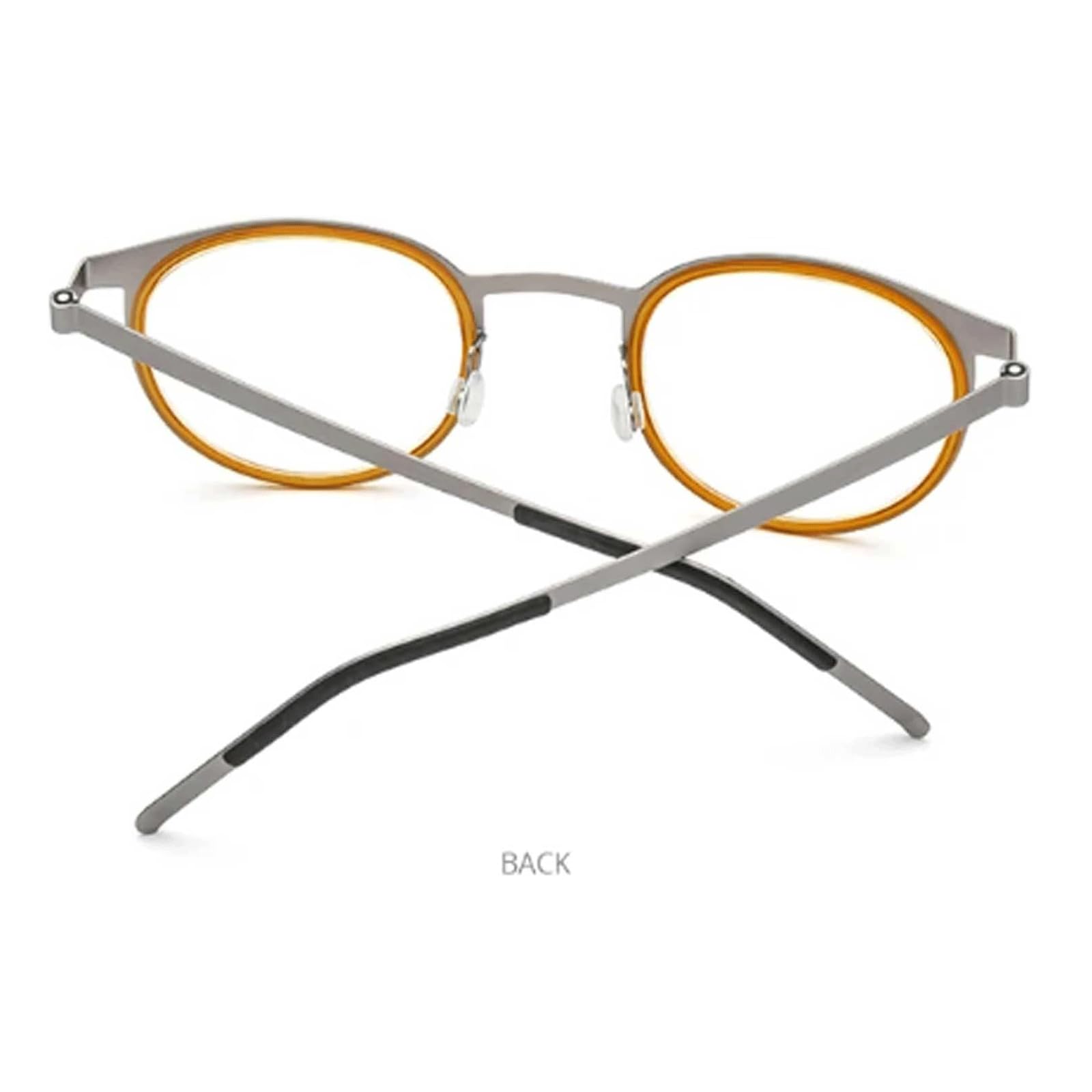 Montature Montature per Occhiali Rotonde Montature per Occhiali in Lega di Acetato Ottica con Lenti Montature per Occhiali Occhiali Comodi e Portatili Comodo da Indossare