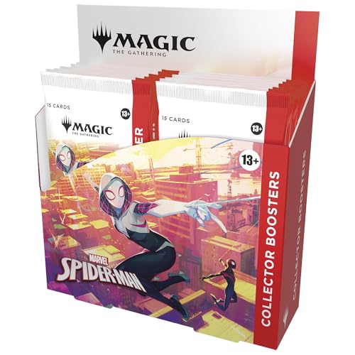 magic the gathering  marvel39s spider-man - collector booster box 12 packs