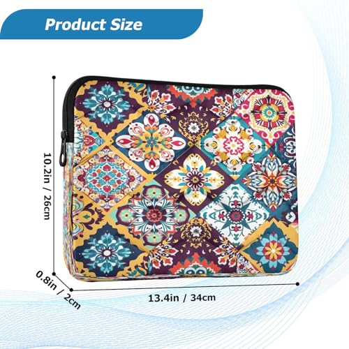 Funda para portátil 13-14 pulgadas impermeable con patrón geométrico miniatura 3