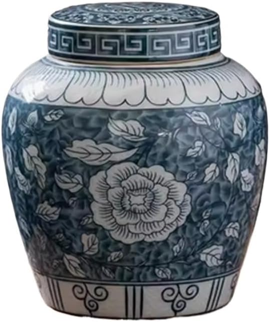 china tea tin， 13cm Tea Jar Ceramic Sealed Chinese Style Household Storage