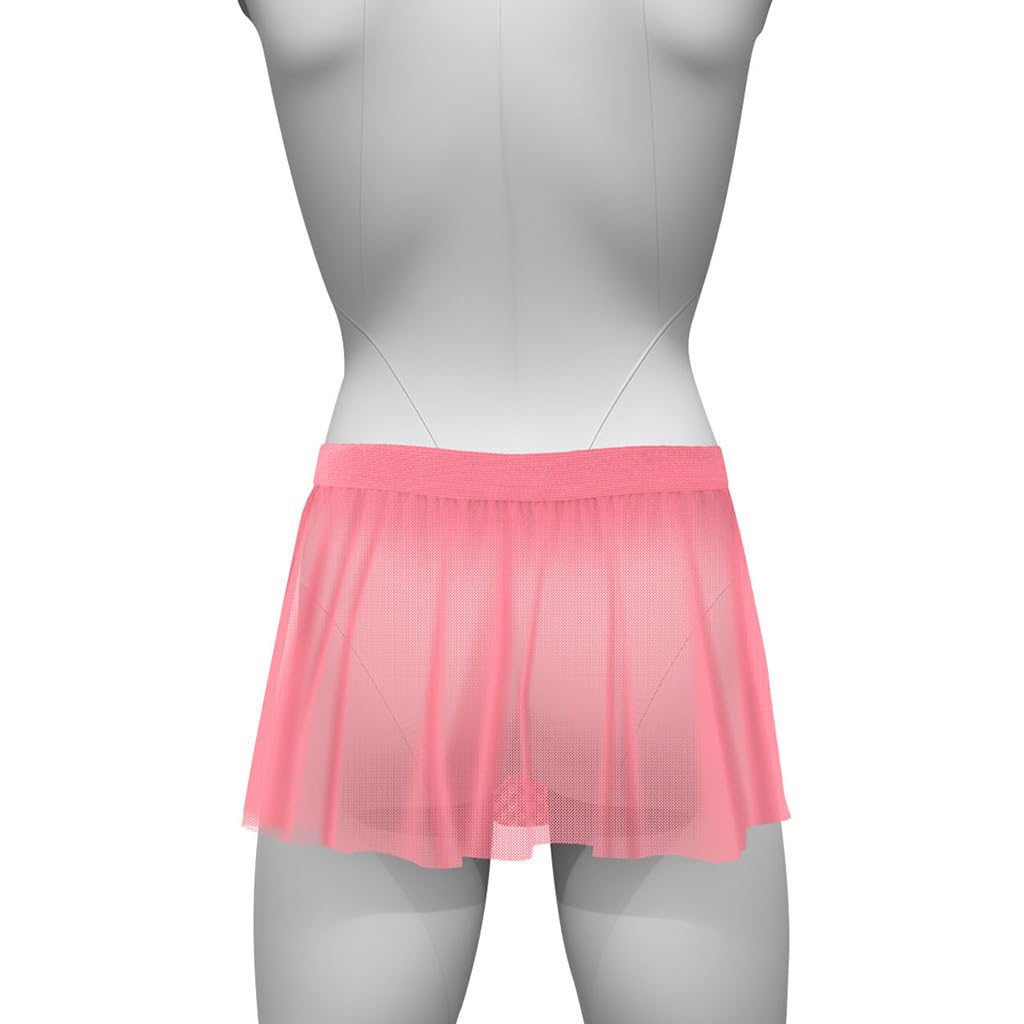 Bommi Fairy Mutandine sexy da uomo Sissy Knickers Mesh Slip stretch a vita bassa grande gonna piatta Hot Dress Funny biancheria intima