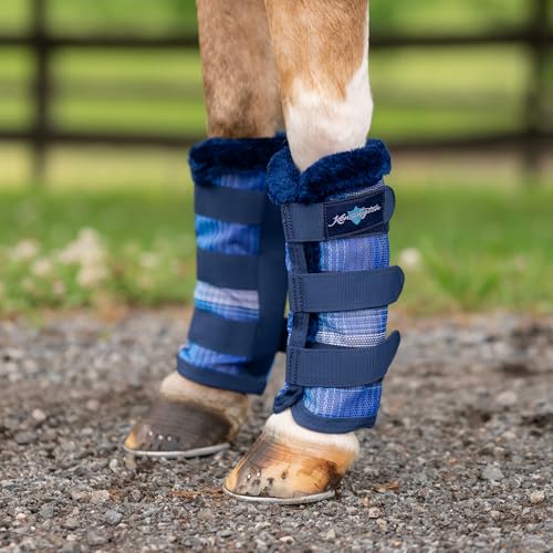 Image of Kensington Protective Products Horse Fly Boots - Fleece Trimmed - Stay-Up Technology - Protection from Insect Bites and UV Rays - Sold in Pairs (2 Boots)