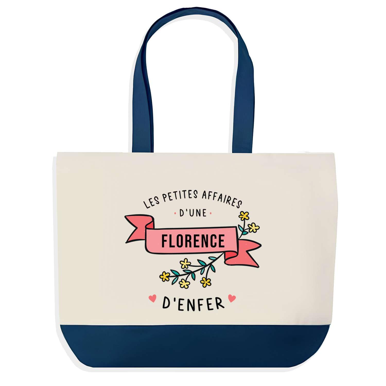 Grand sac de course Planetee bleu Florence robuste pour provision - 5