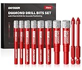 DAYDOOR Dry Diamond Drill Bits Set, 1/4' 5/16' 3/8' 1/2'...