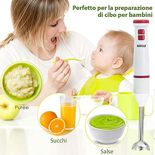 Batidora de mano con mango ergonómico antideslizante para evitar salpicaduras 8
