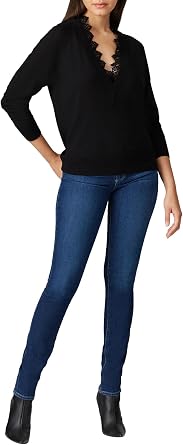 Rebecca Taylor Rent the Runway Pre-Loved Black Lace Combo Pullover